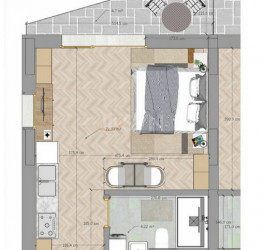 1 room in Icon Studios with underground parking included Bucuresti/Mosilor