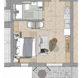 1 room in Icon Studios with underground parking included Bucuresti/Mosilor