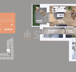 1 room in Sun Rebreanu I Titan with outdoor parking included Bucuresti/Titan