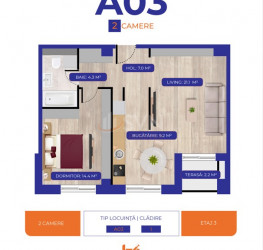 2 camere in Aviatiei Nord Rezidential cu loc parcare exterior inclus Bucuresti/Aviatiei