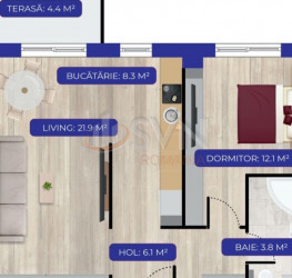 2 camere in Aviatiei Nord Rezidential cu loc parcare subteran inclus Bucuresti/Aviatiei