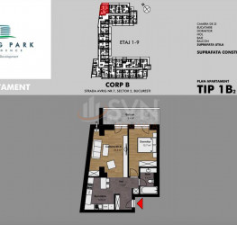 2 camere in AVRIG PARK RESIDENCE cu loc parcare exterior inclus Bucuresti/Bucur Obor