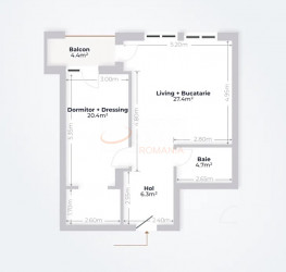 2 camere in MTM Pipera cu loc parcare exterior inclus Bucuresti/Pipera