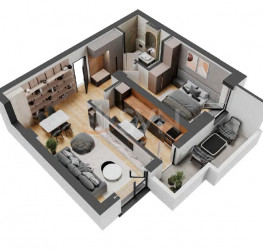 2 camere in The Concord cu loc parcare exterior inclus Bucuresti/Pipera