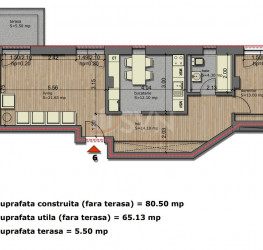 2 camere in Theva Olimpului Residence cu loc parcare subteran inclus Bucuresti/Parcul Carol