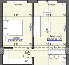 2 camere in Wave Residence - Mamaia Nord cu loc parcare exterior inclus Constanta/Centru