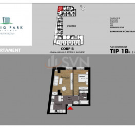 2 rooms in AVRIG PARK RESIDENCE with outdoor parking included Bucuresti/Bucur Obor