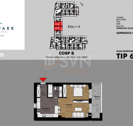 2 rooms in AVRIG PARK RESIDENCE with underground parking included Bucuresti/Bucur Obor