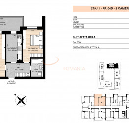 2 rooms in MILUNA RESIDENCE with underground parking included Bucuresti/Pipera
