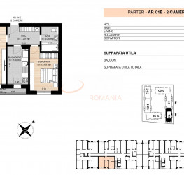 2 rooms in MILUNA RESIDENCE with underground parking included Bucuresti/Pipera