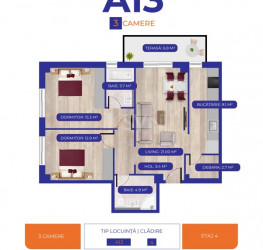 3 camere in Aviatiei Nord Rezidential cu loc parcare exterior inclus Bucuresti/Aviatiei