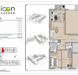 3 camere in Icon Garden Residence cu loc parcare subteran inclus Bucuresti/Mosilor