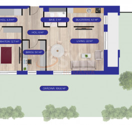 3 camere in SVN Development Canton 71 cu loc parcare exterior inclus Bucuresti/Aviatiei