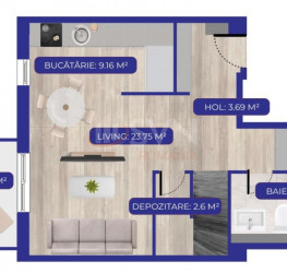 3 camere in SVN Development Canton 71 cu loc parcare exterior inclus Bucuresti/Aviatiei
