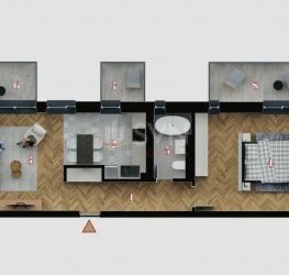 3 camere in The Urban Boutique cu loc parcare subteran inclus Bucuresti/Decebal