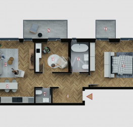 3 camere in The Urban Boutique cu loc parcare subteran inclus Bucuresti/Decebal