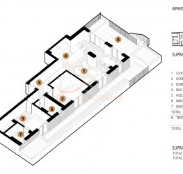 3 camere in Urban Living Residence cu loc parcare subteran inclus Bucuresti/Piata Unirii (s3)