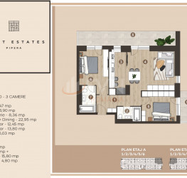 3 rooms in FIRST ESTATES PIPERA with outdoor parking included Bucuresti/Pipera