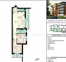 3 rooms in Pipera 11 with underground parking included Bucuresti/Pipera