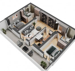 3 rooms in The Concord with outdoor parking included Bucuresti/Pipera