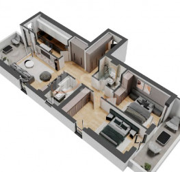 3 rooms in The Concord with outdoor parking included Bucuresti/Pipera