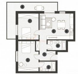 3 rooms in Verdi Park Boutique Apartments with underground parking included Bucuresti/Floreasca