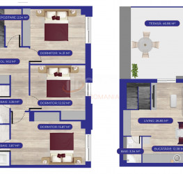 4 camere in Canton 71 cu loc parcare exterior inclus Bucuresti/Aviatiei