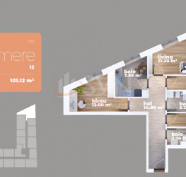 4 camere in Sun Rebreanu I Titan cu loc parcare exterior inclus Bucuresti/Titan