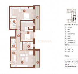 4 rooms in 8.12 Residence with underground parking included Bucuresti/Barbu Vacarescu
