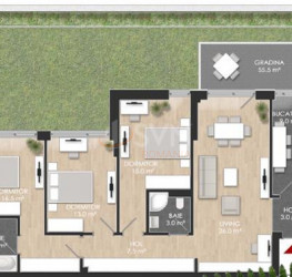 4 rooms in ATRIA URBAN RESORT with outdoor parking included Bucuresti/Bucurestii Noi