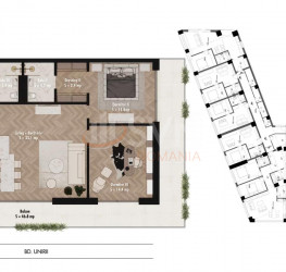 4 rooms in UNIRII RESIDENCE with underground parking included Bucuresti/Piata Unirii (s3)