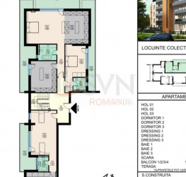 7 camere in Pipera 11 cu loc parcare subteran inclus Bucuresti/Pipera