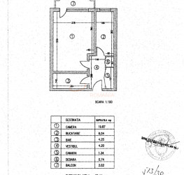 Apartament, 1 camera, 36.44 mp Bucuresti/Timpuri Noi