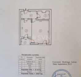 Apartament, 1 camera, 37.2 mp Bucuresti/Splaiul Independentei
