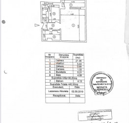 Apartament, 1 camera, 40 mp Bucuresti/Decebal