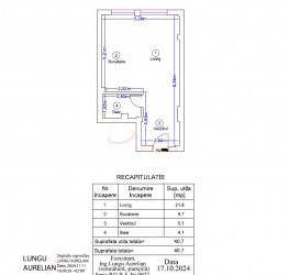 Apartament, 1 camera, 40.7 mp Bucuresti/Pipera