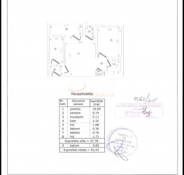 Apartament, 1 camera, 42.43 mp Bucuresti/Piata Amzei