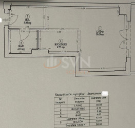 Apartament, 1 camera, 47.41 mp Bucuresti/Piata Unirii (s3)