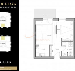 Apartament, 1 camera cu loc parcare subteran inclus Bucuresti/Sisesti