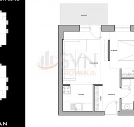 Apartament, 1 camera cu loc parcare subteran inclus Bucuresti/Sisesti
