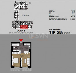 Apartament, 1 camera in AVRIG PARK RESIDENCE Bucuresti/Bucur Obor