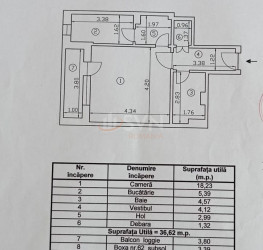 Apartament, 1 room, 36.62 mp Bucuresti/P-ta Unirii