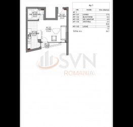 Apartament, 1 room with outdoor parking included Bucuresti/Stefan Cel Mare