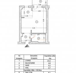 Apartament, 1 room with underground parking included Bucuresti/Pipera