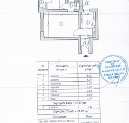 Apartament, 2 camere, 37.55 mp Bucuresti/Calea Victoriei