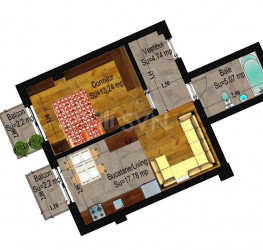 Apartament, 2 camere, 40.83 mp Bucuresti/Calea Calarasilor