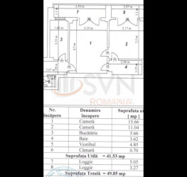 Apartament, 2 camere, 41.53 mp Bucuresti/Calea Victoriei