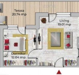 Apartament, 2 camere, 42 mp Bucuresti/Apusului