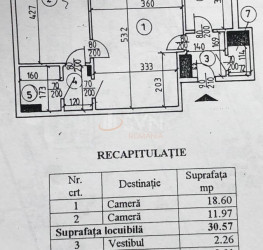 Apartament, 2 camere, 43.76 mp Bucuresti/P-ta Romana
