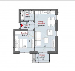 Apartament, 2 camere, 46 mp Bucuresti/Lujerului